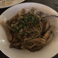 Bad picture but the mushroom ragu which is the only vegan main. Delicious though! at The Covington Restaurant in Edgartown