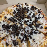 Vegan Sausage Pizza   at Trinity Brewing Company in Colorado Springs