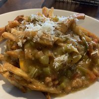 Vegan rob burger smothered   at Trinity Brewing Company in Colorado Springs