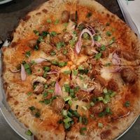 Buffalo chicken pizza at Trinity Brewing Company in Colorado Springs