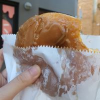 Biscoff glazed donut at Pudgy Donuts at Donut Papi in Marrickville