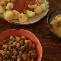 Chickpeas are the best here 😍 at El Coto in Newcastle Upon Tyne