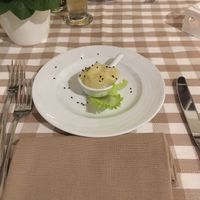 a free sample of there mashed potatoes, was yum at Il Villino delle Rose in Valbrembo