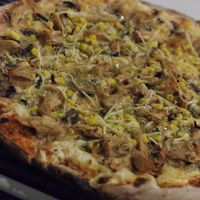 Vegane Pizza Pollo at La Pizza in Tavira