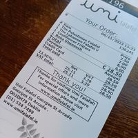 Our order at Umi Falafel - George's St Arcade in Dublin