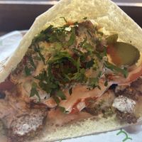 Palestinian sandwich  at Umi Falafel - George's St Arcade in Dublin