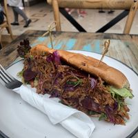 Vegan pulled pork at Jamaica Blue in Brookvale