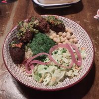 Vegan meatballs at Jabiru Café in Strasbourg