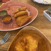 Fried potato - so delicious (although quite greasy) at Kayal in Nottingham