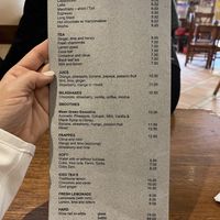 Juices and smoothies  at Jack's Café in Cusco