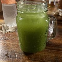 Cucumber lemon drink  at Mr. Taco in Bacalar