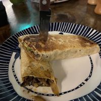Burrito de champiñones sin queso  at Mr. Taco in Bacalar