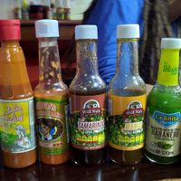 hot sauce at Mr. Taco in Bacalar