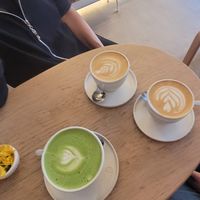 Matcha at 4minutes Cafe in Budapest