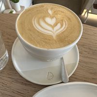 Latte  at 4minutes Cafe in Budapest