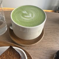 Matcha Latte  at 4minutes Cafe in Budapest