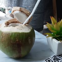 Fresh coconut. at Kaek Kao Kua in Bangkok