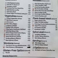 They’ve added a ‘Build your own bowl’ option to the menu. This was what I went with.  at Kaek Kao Kua in Bangkok