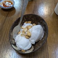Coconut Ice Cream at Kaek Kao Kua in Bangkok
