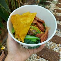 I liked everything and the wonton was yum !! at Kaek Kao Kua in Bangkok