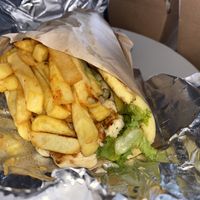 Halloumi wrap at Eat Greek in Worcester