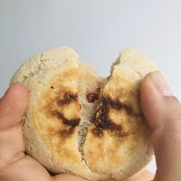 Pan de bono con queso de Vegan for the Animals  at The Vegan Bakery (formerly Panadería Rocks) in Bogota