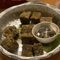 Chive cakes at Lots of Eats in North Andover