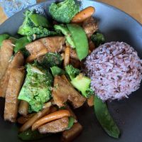 Jay Pad Pak with Soy nuggets   at Lots of Eats in North Andover