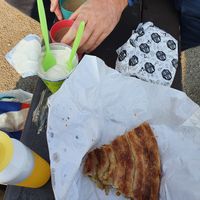 have to take the potato pie to the park with our own vegan yoghurt and coffee - but anyway amazing pie at Pitawerk in Vienna