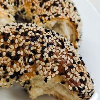 Sesame Bagel at Cedele - Novena Square in Central Singapore