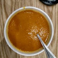 Pumpkin soup at Cedele - Novena Square in Central Singapore
