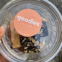 Raw “snickers” bites to go   at Goodies Berlin - Warschauer in Berlin