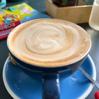 Nice coffee. Almost no vegan options now. Vegan pumpkin soup but we didn’t try it.   at Cactus Creme Cafe in Whanganui