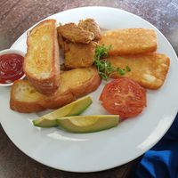 Could add more veges, toast was nice, fake chicken ... not so much at Cactus Creme Cafe in Whanganui
