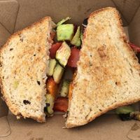 Gluten free vegan toasted sandwich  at The Meeniyan Store in Meeniyan