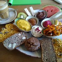 Brunch, mixed sweet and savoury at Trivitys in Berlin
