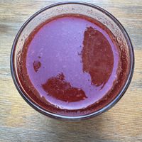 Fresh orange juice (from red oranges!)  at Trivitys in Berlin