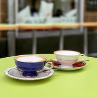 2 oatmilk cappuccinos at Trivitys in Berlin