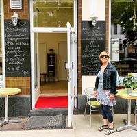 Enjoying a beautiful day in Berlin at Trivitys in Berlin