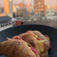 Medialunas de jamón y queso vegano at Vegan Break in Rosario