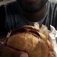 “Beef” type burger at Burger Patch in Davis