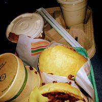 we tried the seasonal swiss & steak sandwich with the gravy at Burger Patch in Davis