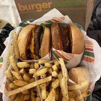 BBQ Patch Burgers and fries  at Burger Patch in Davis