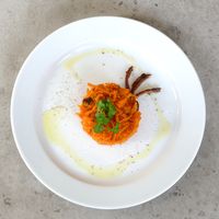 Carota: Carots, Dates, Persil at Devozione Pasta Bar in Berlin
