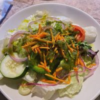 Side salad with basil dressingg  at Ruffino's Italian Kitchen & Pizzeria in Zionsville