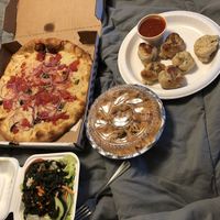 Pizza, knots and penne  at Ruffino's Italian Kitchen & Pizzeria in Zionsville