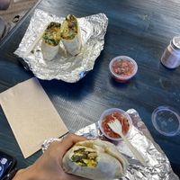 Breakfast  burrito  at Gaia's Garden Cafe in St George