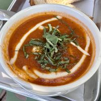 Tomato Basil Soups  at Gaia's Garden Cafe in St George