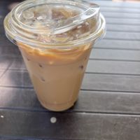 Latte of the day  at Gaia's Garden Cafe in St George