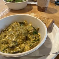 Close up, coconut curry hash  at Hash in Stone Ridge